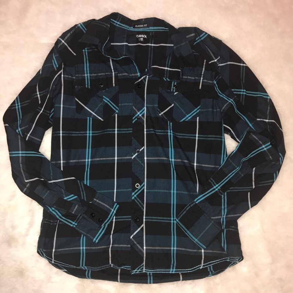 Carbon size medium long sleeve top